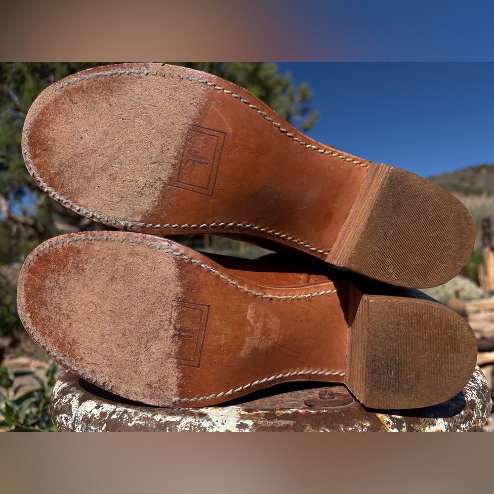 FRYE Campus Sabrina Floral Inlay Boots Vintage - Picture 11 of 16